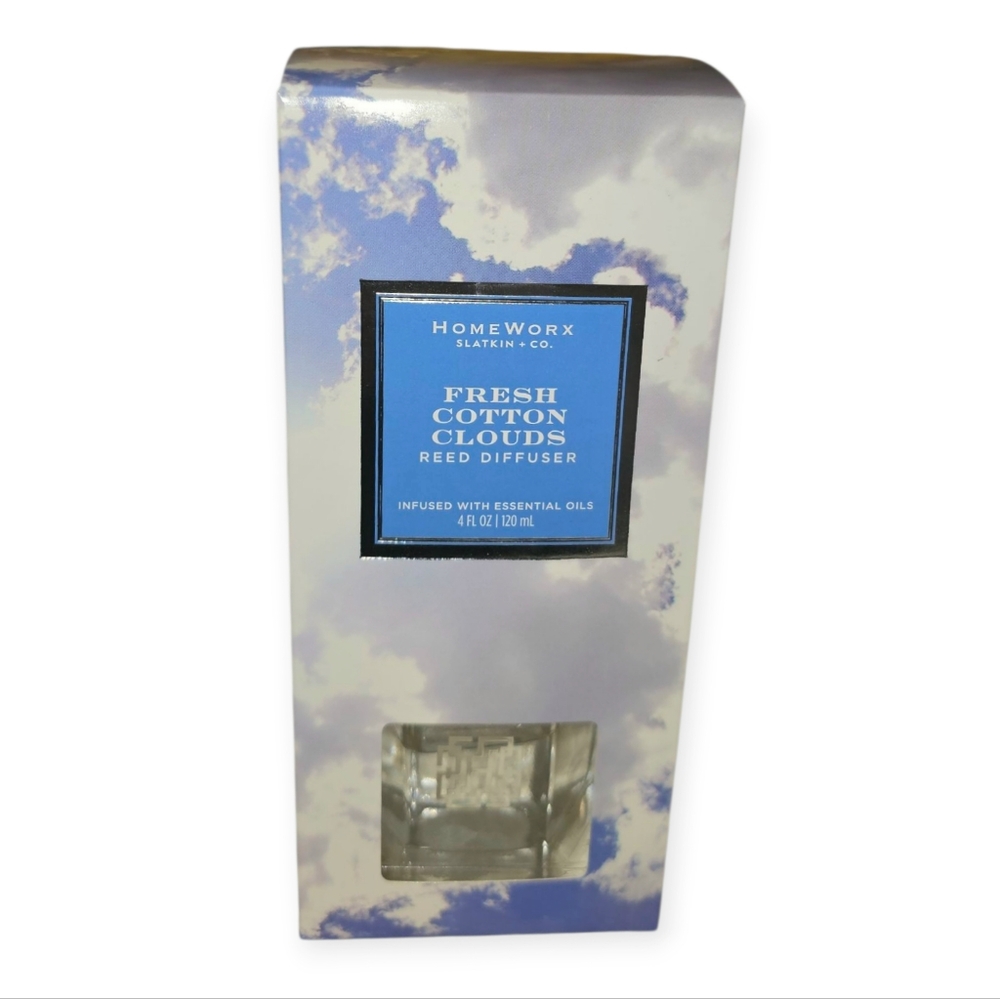 Slatkin Fresh Cotton Clouds Reed Diffuser